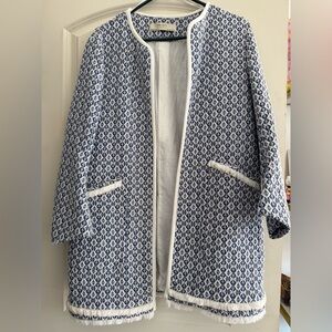 Zara Shirred Jacquard jacket